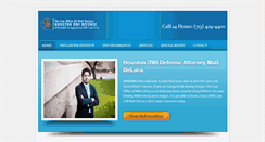 Desktop Screenshot of duilawyerhouston.net