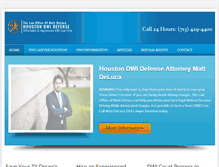 Tablet Screenshot of duilawyerhouston.net